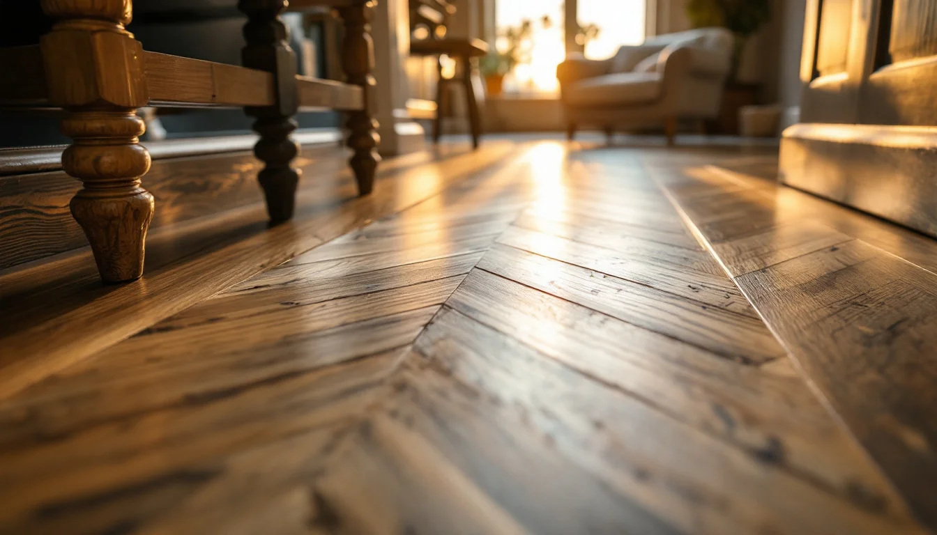 Hardwood Floor Installation Patterns — A stunning Edinburgh hallway transitioning from chevron wood floor to straight l Hardwood Floor Installation Patterns — A stunning Edinburgh hallway transitioning from chevron wood floor to straight l